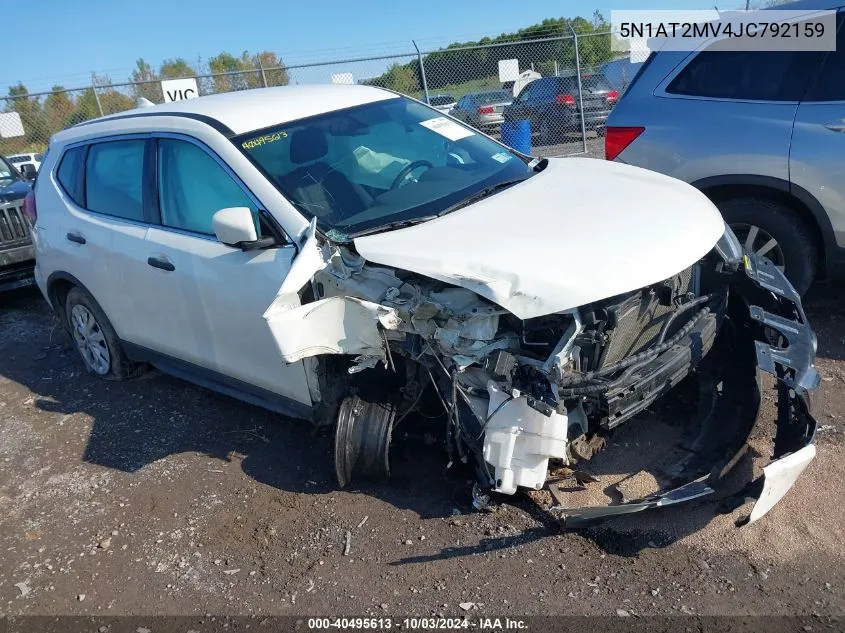 2018 Nissan Rogue S VIN: 5N1AT2MV4JC792159 Lot: 40495613