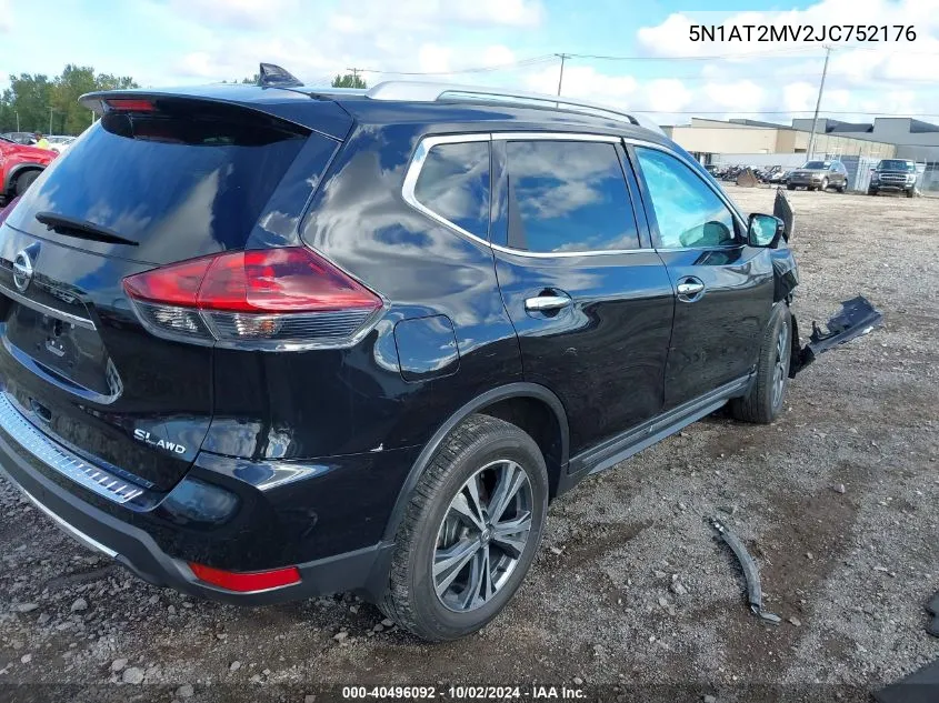 2018 Nissan Rogue Sl VIN: 5N1AT2MV2JC752176 Lot: 40496092