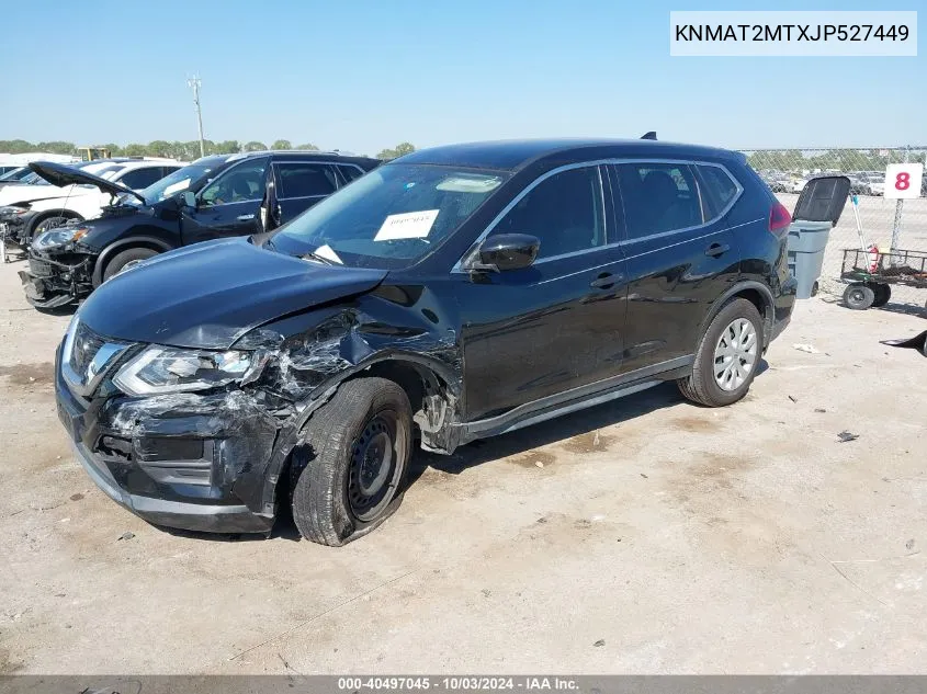 2018 Nissan Rogue S VIN: KNMAT2MTXJP527449 Lot: 40497045