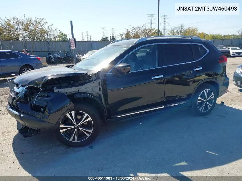 2018 Nissan Rogue Sl VIN: JN8AT2MT3JW460493 Lot: 40511983