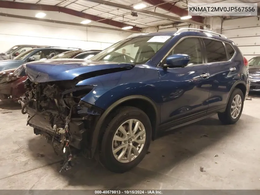 2018 Nissan Rogue Sv VIN: KNMAT2MV0JP567556 Lot: 40579813