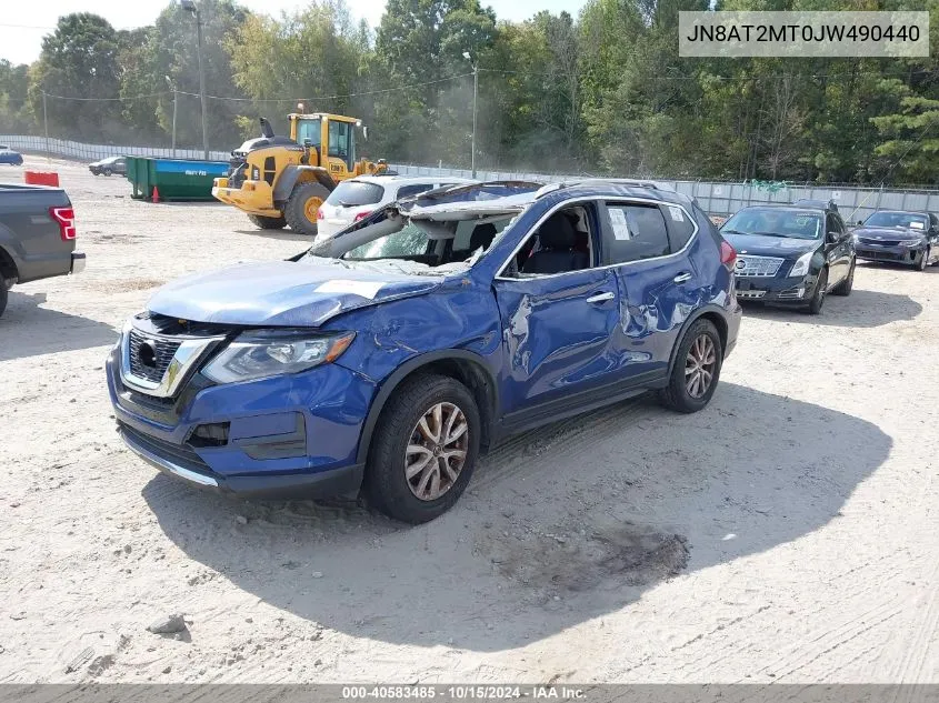 2018 Nissan Rogue Sv VIN: JN8AT2MT0JW490440 Lot: 40583485