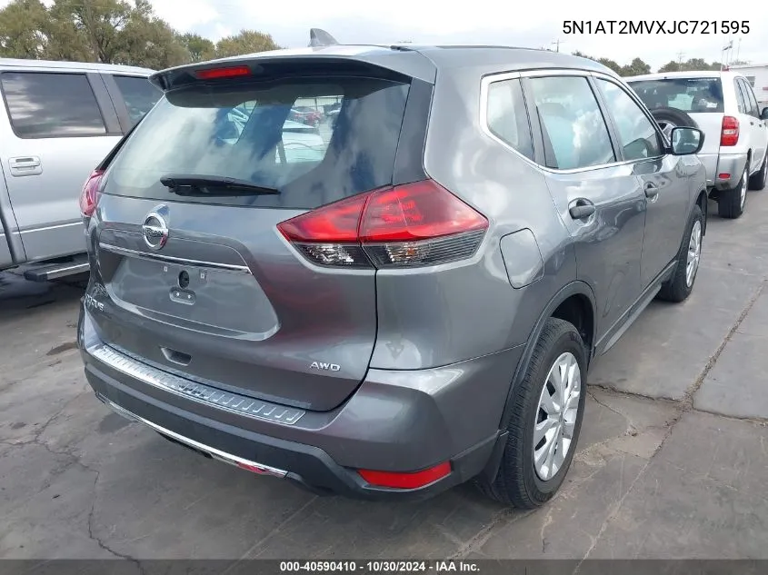 2018 Nissan Rogue S VIN: 5N1AT2MVXJC721595 Lot: 40590410