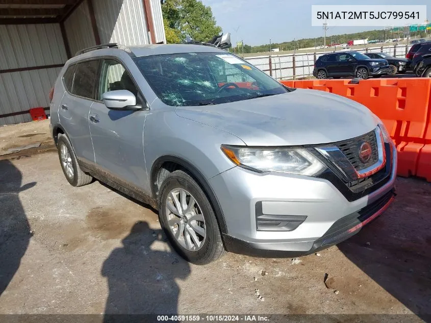 2018 Nissan Rogue Sv VIN: 5N1AT2MT5JC799541 Lot: 40591559