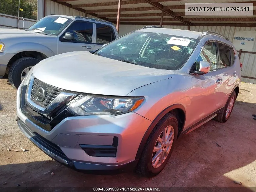 2018 Nissan Rogue Sv VIN: 5N1AT2MT5JC799541 Lot: 40591559