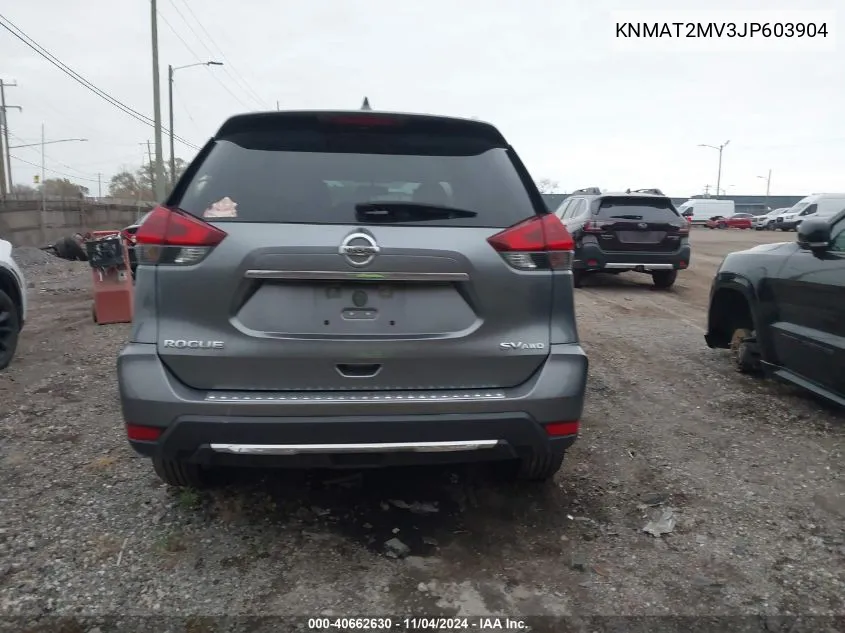 2018 Nissan Rogue Sv VIN: KNMAT2MV3JP603904 Lot: 40662630