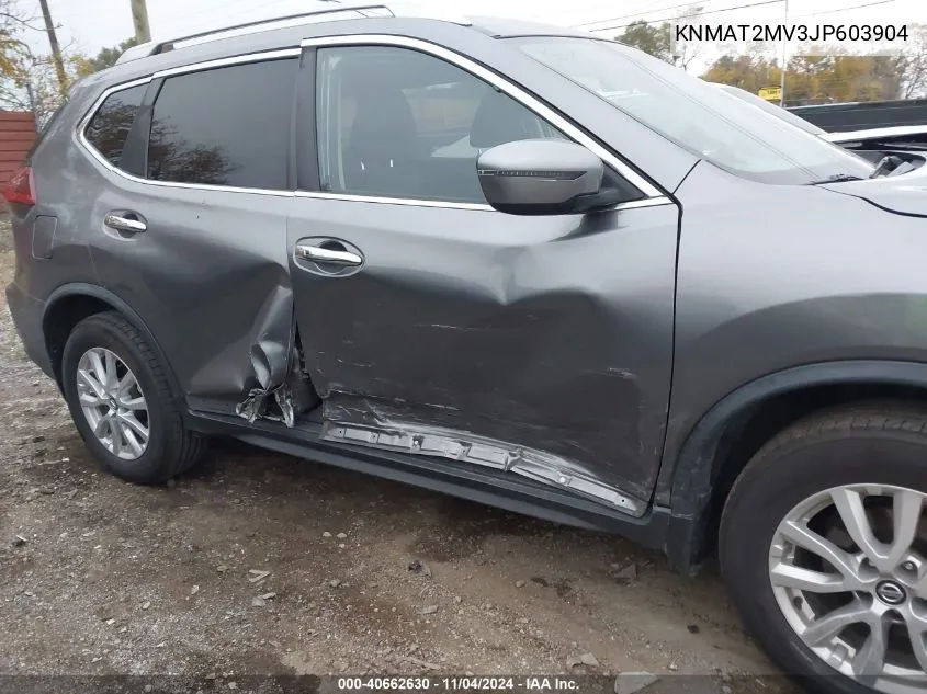 2018 Nissan Rogue Sv VIN: KNMAT2MV3JP603904 Lot: 40662630