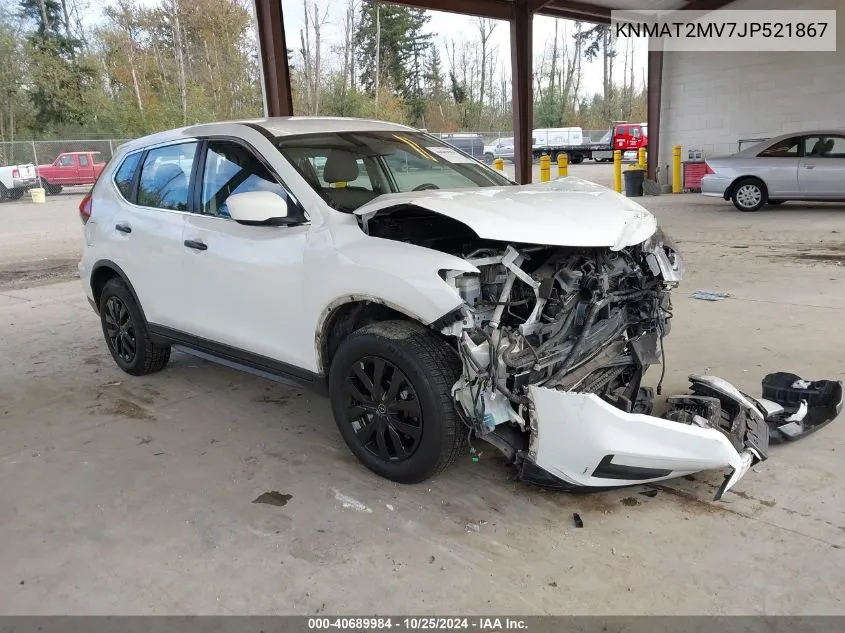 2018 Nissan Rogue S VIN: KNMAT2MV7JP521867 Lot: 40689984