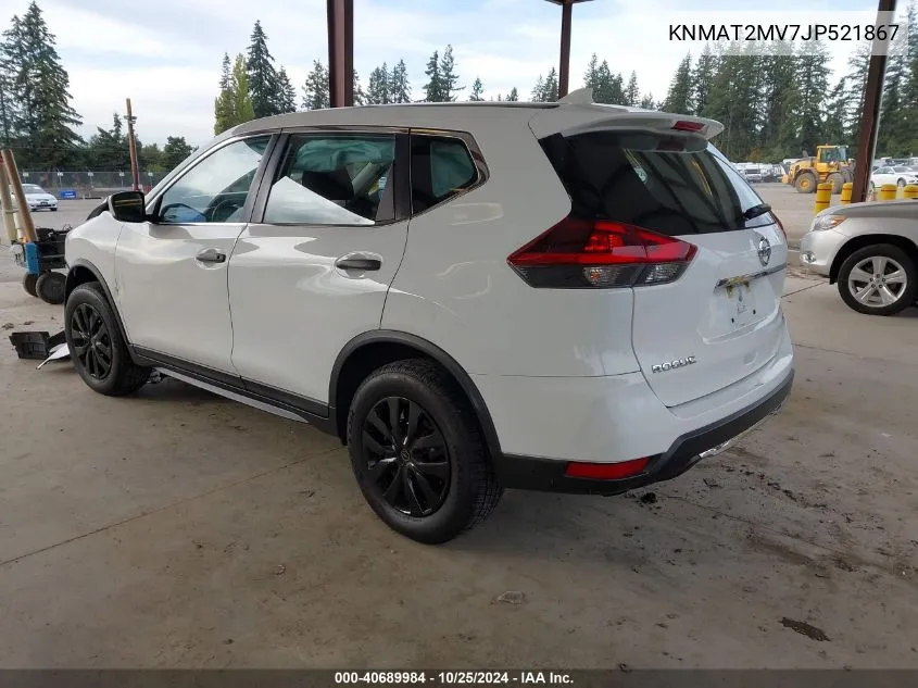 2018 Nissan Rogue S VIN: KNMAT2MV7JP521867 Lot: 40689984