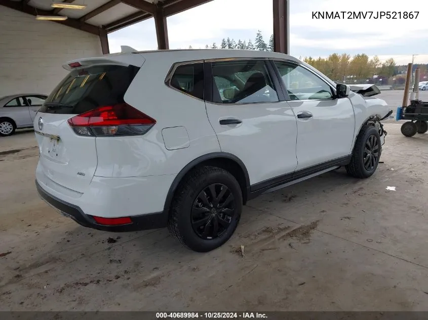 2018 Nissan Rogue S VIN: KNMAT2MV7JP521867 Lot: 40689984