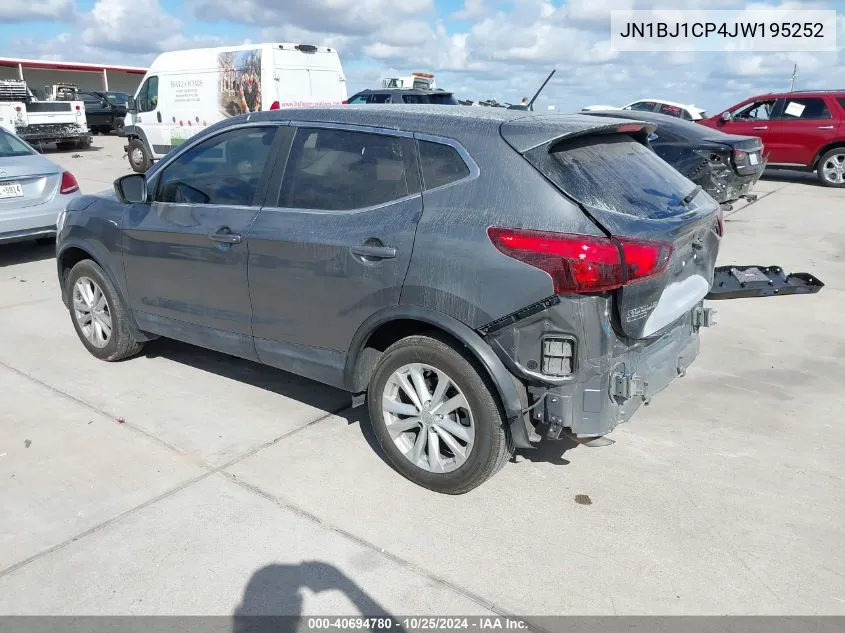 2018 Nissan Rogue Sport S VIN: JN1BJ1CP4JW195252 Lot: 40694780