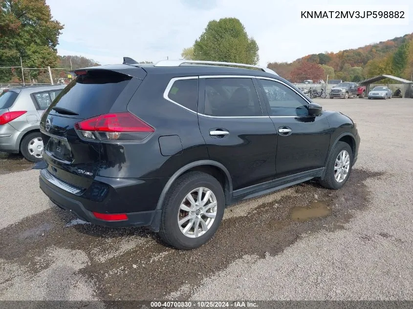 2018 Nissan Rogue Sv VIN: KNMAT2MV3JP598882 Lot: 40700830