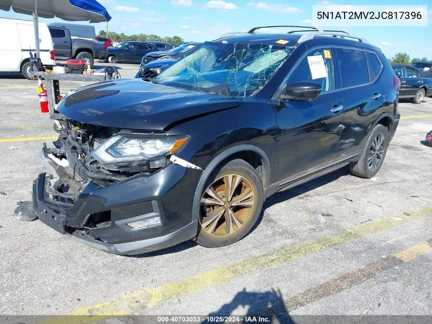 2018 Nissan Rogue Sl VIN: 5N1AT2MV2JC817396 Lot: 40703033