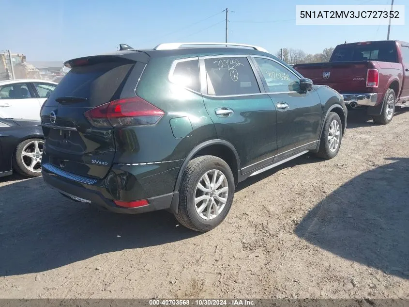 2018 Nissan Rogue Sv VIN: 5N1AT2MV3JC727352 Lot: 40703568