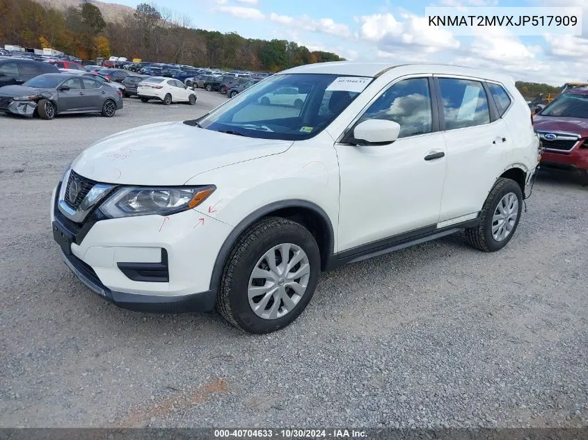 2018 Nissan Rogue S VIN: KNMAT2MVXJP517909 Lot: 40704633