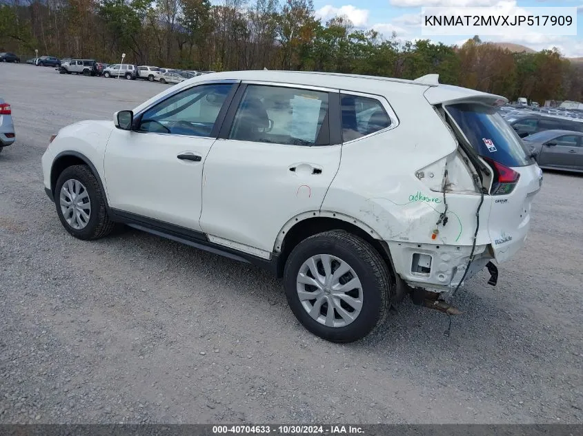 2018 Nissan Rogue S VIN: KNMAT2MVXJP517909 Lot: 40704633