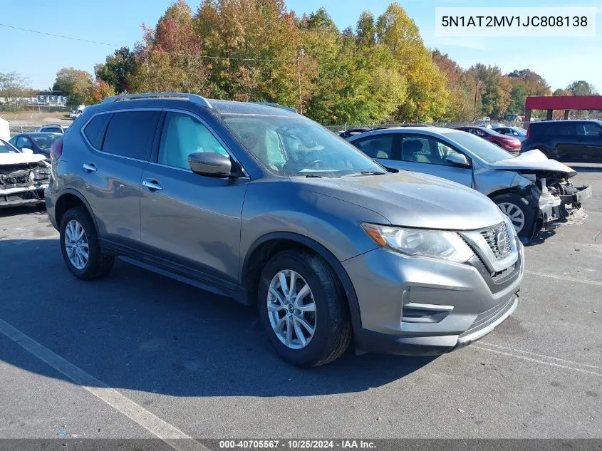 2018 Nissan Rogue Sv VIN: 5N1AT2MV1JC808138 Lot: 40705567