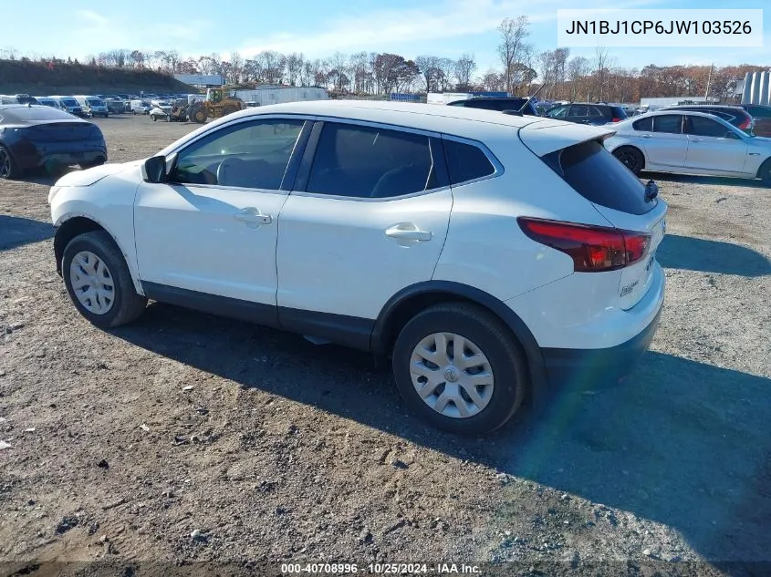 2018 Nissan Rogue Sport S VIN: JN1BJ1CP6JW103526 Lot: 40708996