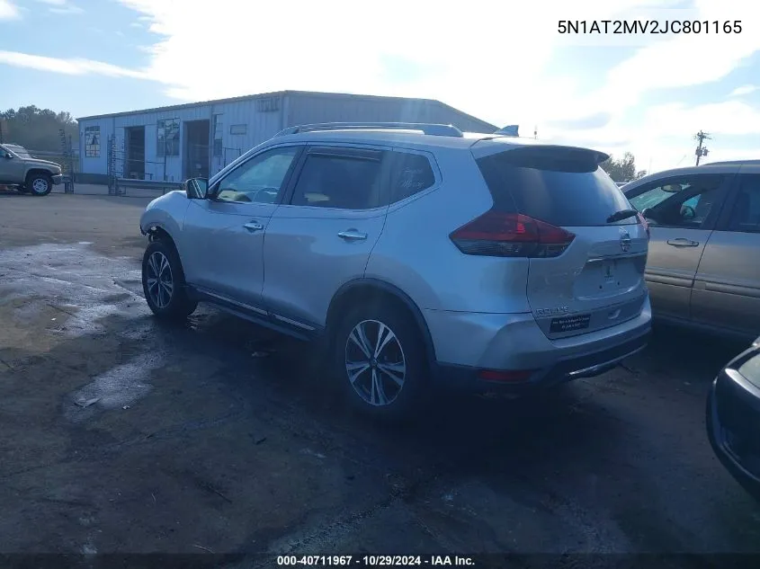 2018 Nissan Rogue Sl VIN: 5N1AT2MV2JC801165 Lot: 40711967