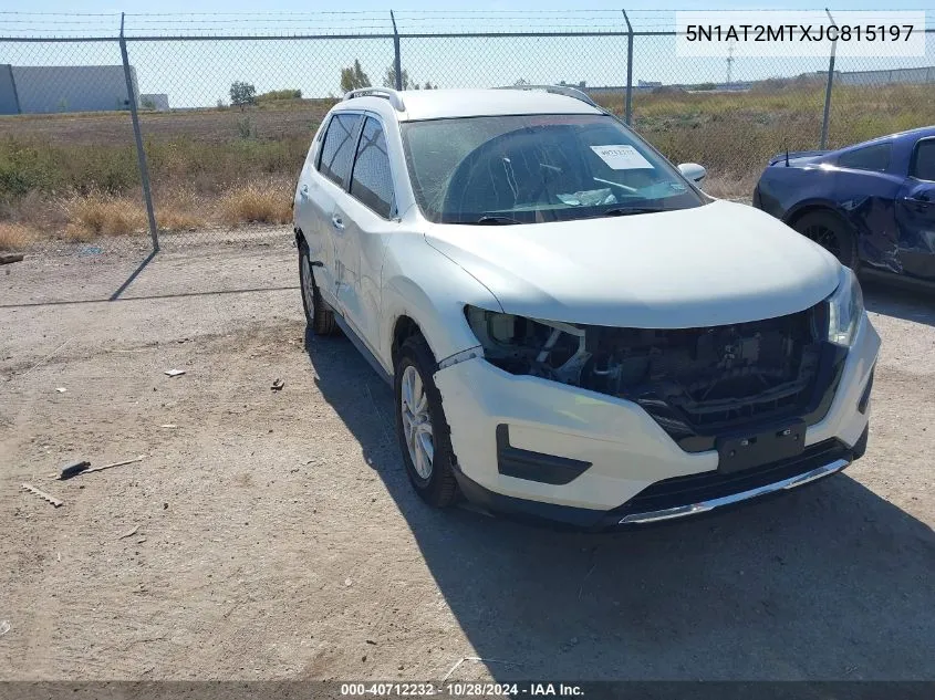 2018 Nissan Rogue Sv VIN: 5N1AT2MTXJC815197 Lot: 40712232