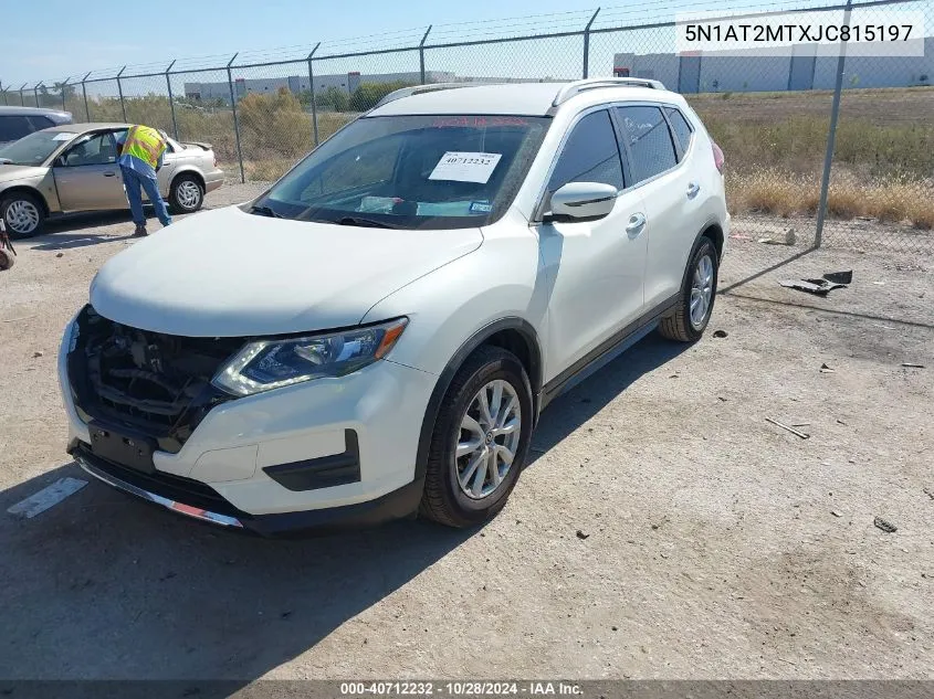 2018 Nissan Rogue Sv VIN: 5N1AT2MTXJC815197 Lot: 40712232