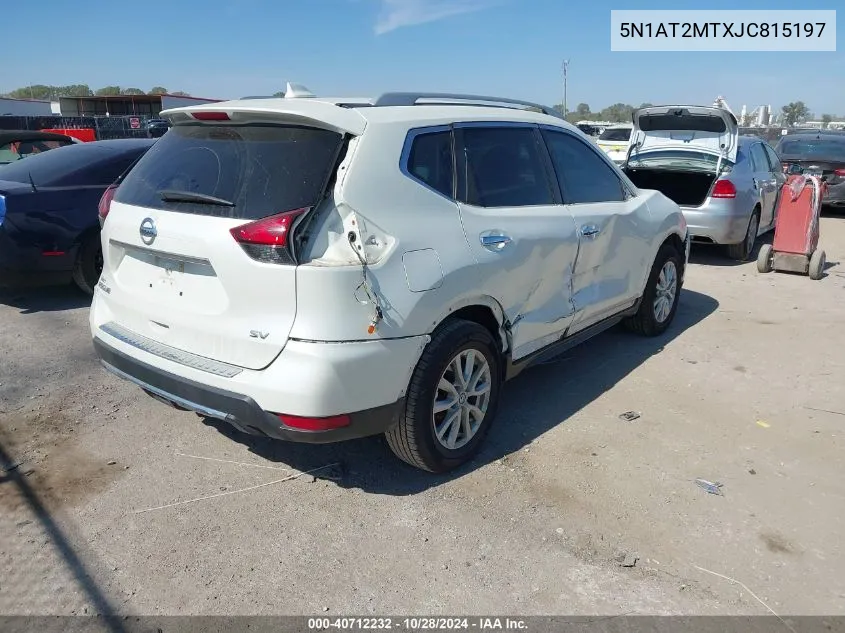 5N1AT2MTXJC815197 2018 Nissan Rogue Sv