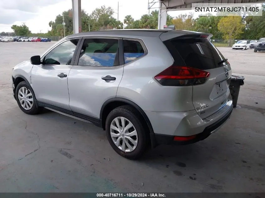 2018 Nissan Rogue S VIN: 5N1AT2MT8JC711405 Lot: 40716711