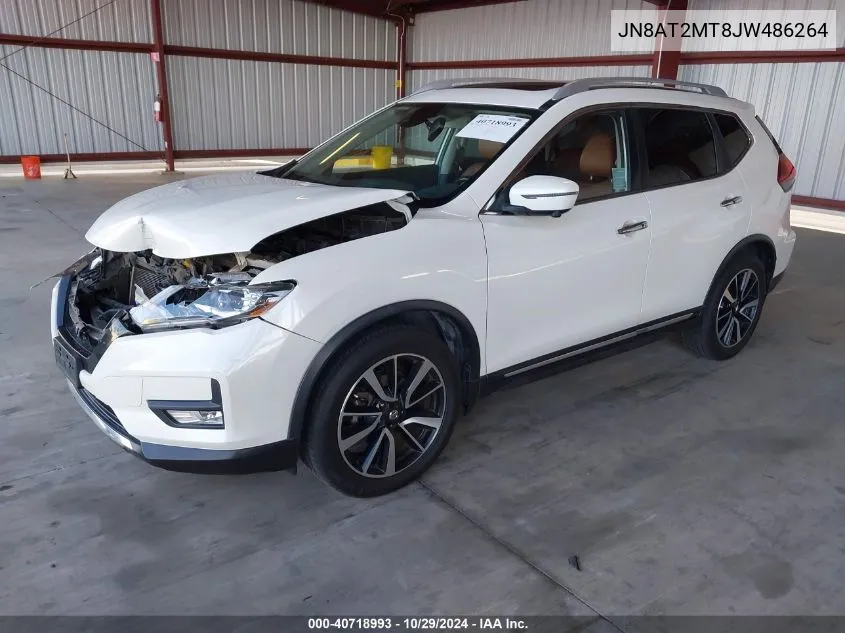 2018 Nissan Rogue Sl VIN: JN8AT2MT8JW486264 Lot: 40718993