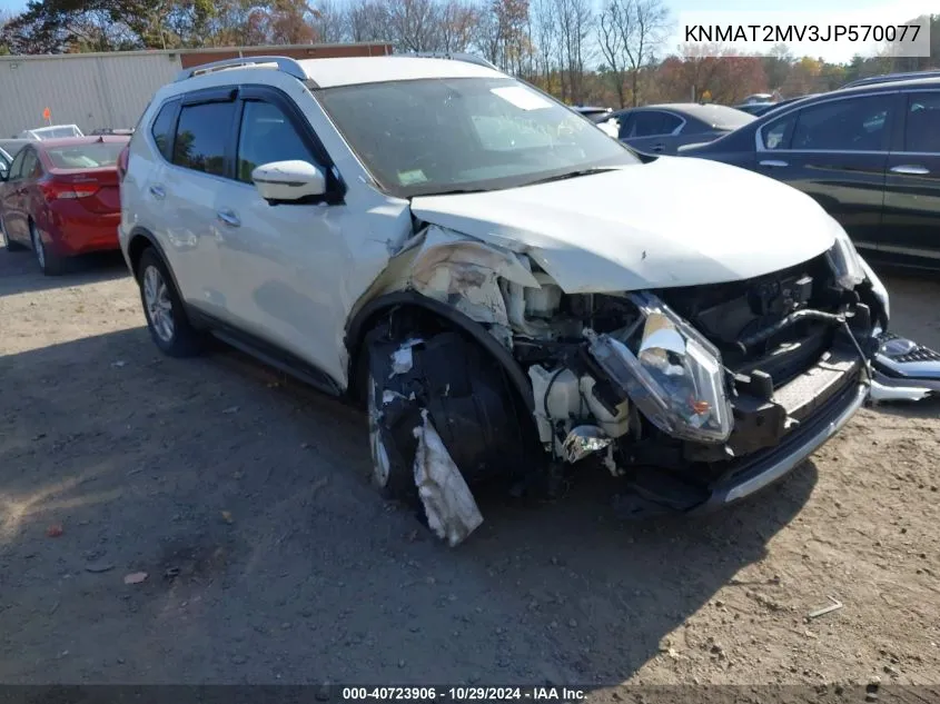 2018 Nissan Rogue Sv VIN: KNMAT2MV3JP570077 Lot: 40723906