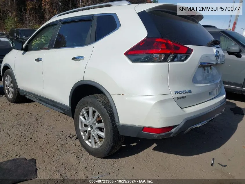 2018 Nissan Rogue Sv VIN: KNMAT2MV3JP570077 Lot: 40723906