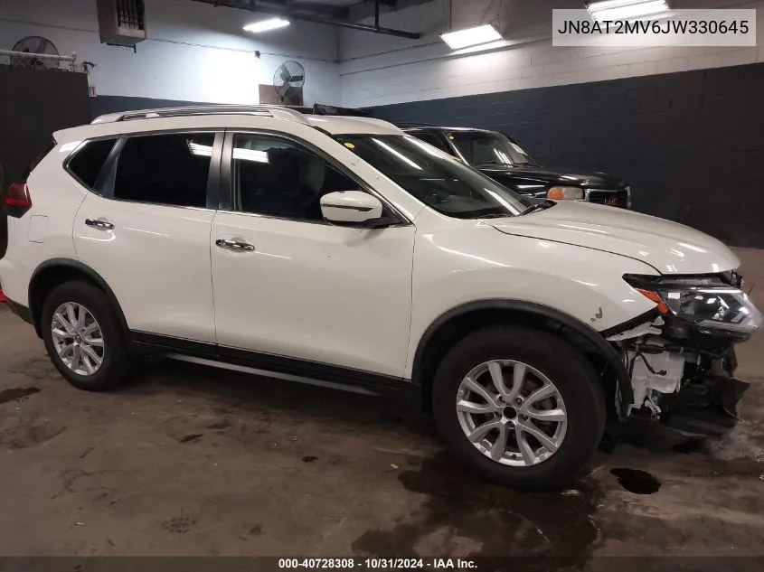 2018 Nissan Rogue Sv VIN: JN8AT2MV6JW330645 Lot: 40728308