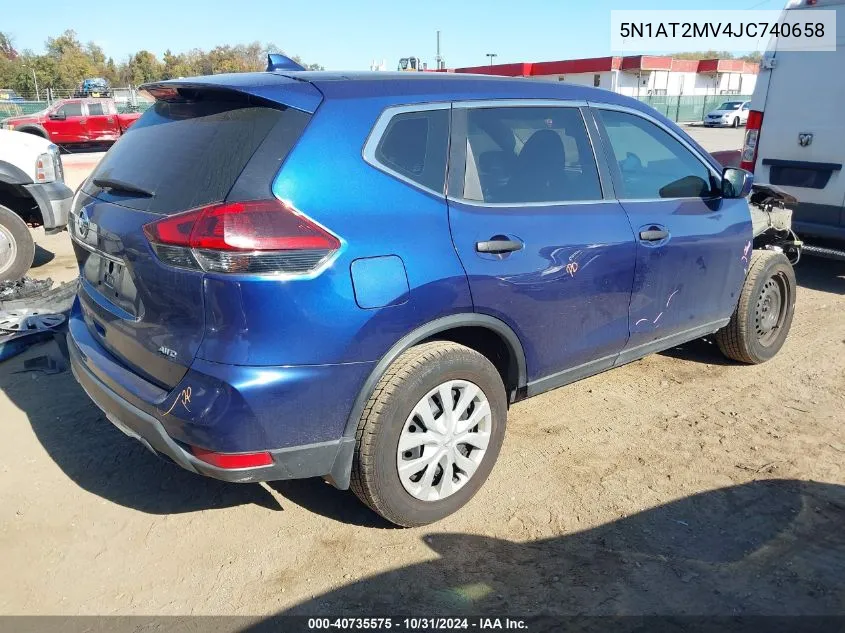 5N1AT2MV4JC740658 2018 Nissan Rogue S