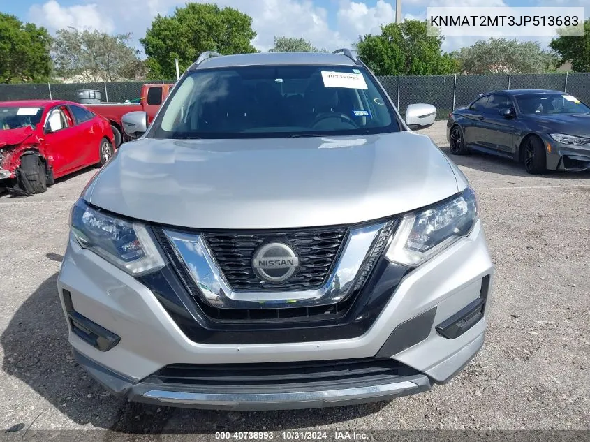 2018 Nissan Rogue Sv VIN: KNMAT2MT3JP513683 Lot: 40738993