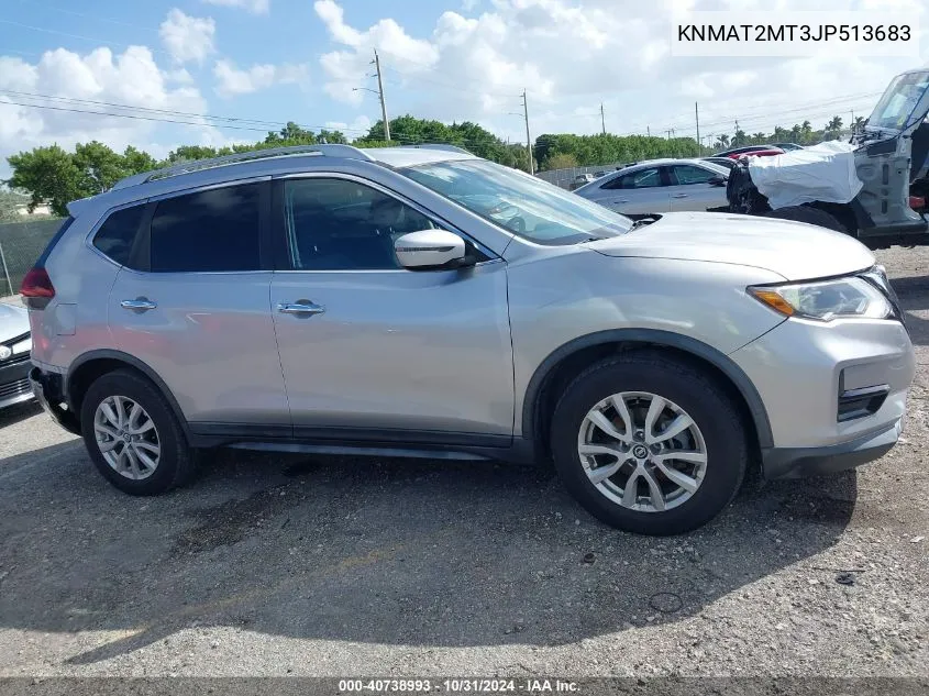 2018 Nissan Rogue Sv VIN: KNMAT2MT3JP513683 Lot: 40738993