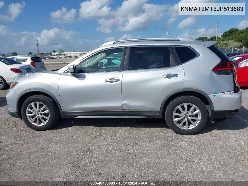 2018 Nissan Rogue Sv VIN: KNMAT2MT3JP513683 Lot: 40738993