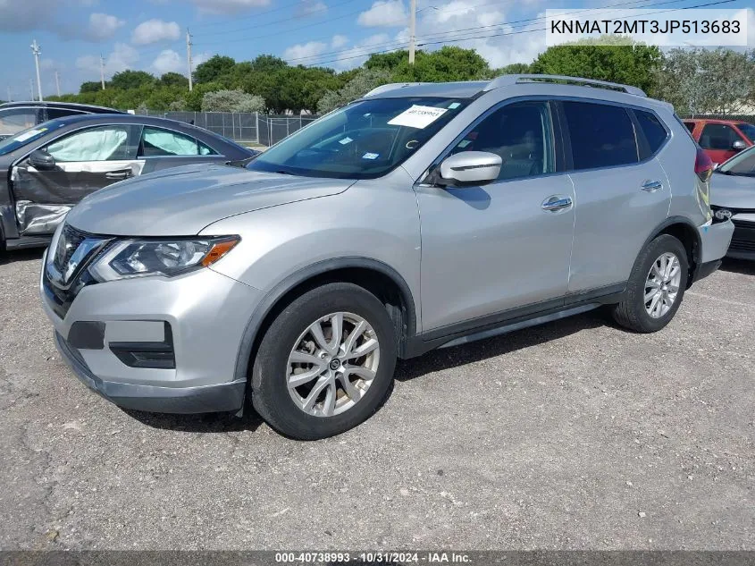 2018 Nissan Rogue Sv VIN: KNMAT2MT3JP513683 Lot: 40738993