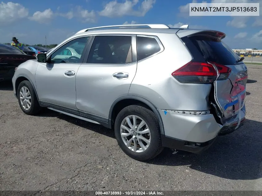 2018 Nissan Rogue Sv VIN: KNMAT2MT3JP513683 Lot: 40738993