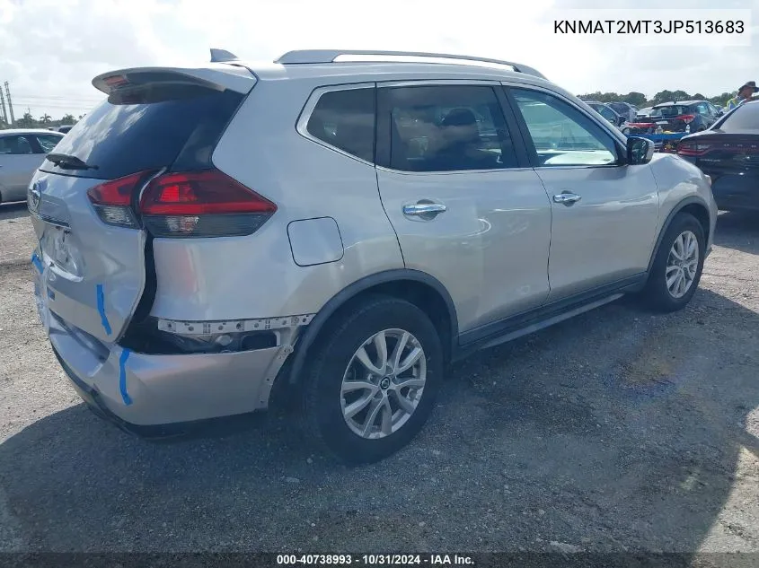 2018 Nissan Rogue Sv VIN: KNMAT2MT3JP513683 Lot: 40738993