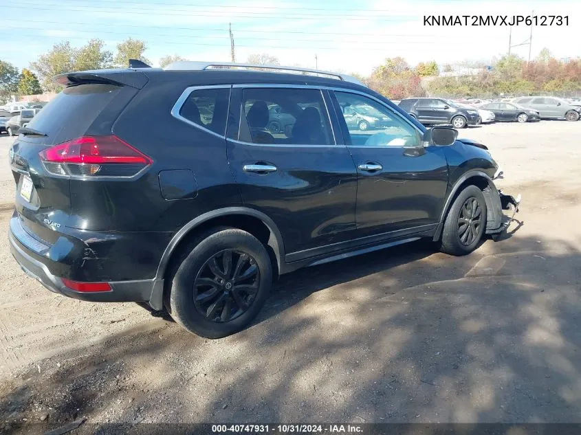 2018 Nissan Rogue Sv VIN: KNMAT2MVXJP612731 Lot: 40747931