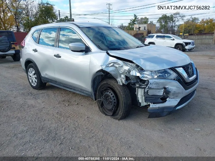 2018 Nissan Rogue S VIN: 5N1AT2MVXJC756282 Lot: 40758385