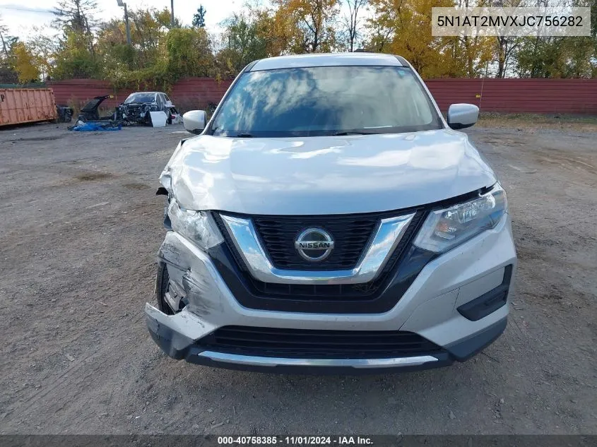 2018 Nissan Rogue S VIN: 5N1AT2MVXJC756282 Lot: 40758385