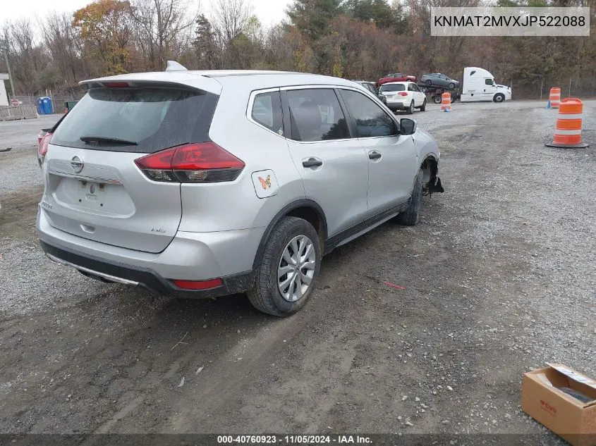 2018 Nissan Rogue S VIN: KNMAT2MVXJP522088 Lot: 40760923