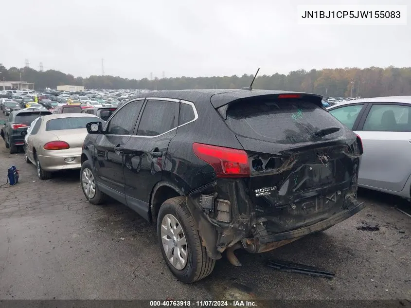 2018 Nissan Rogue Sport S VIN: JN1BJ1CP5JW155083 Lot: 40763918