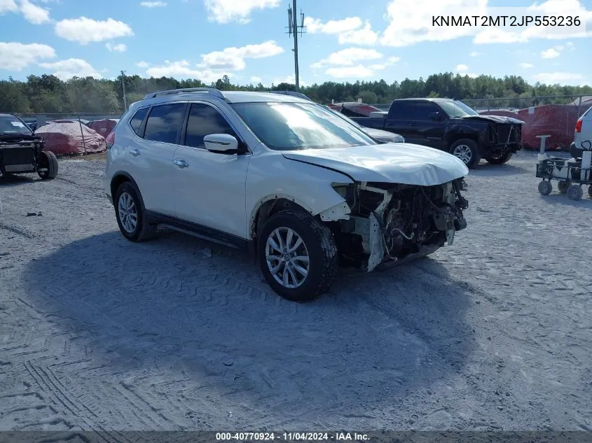 2018 Nissan Rogue Sv VIN: KNMAT2MT2JP553236 Lot: 40770924