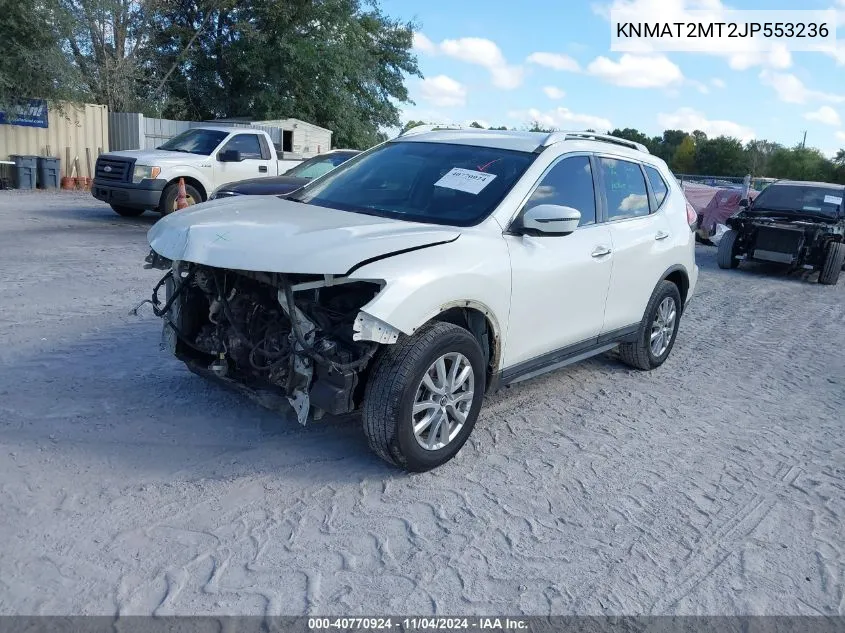 2018 Nissan Rogue Sv VIN: KNMAT2MT2JP553236 Lot: 40770924