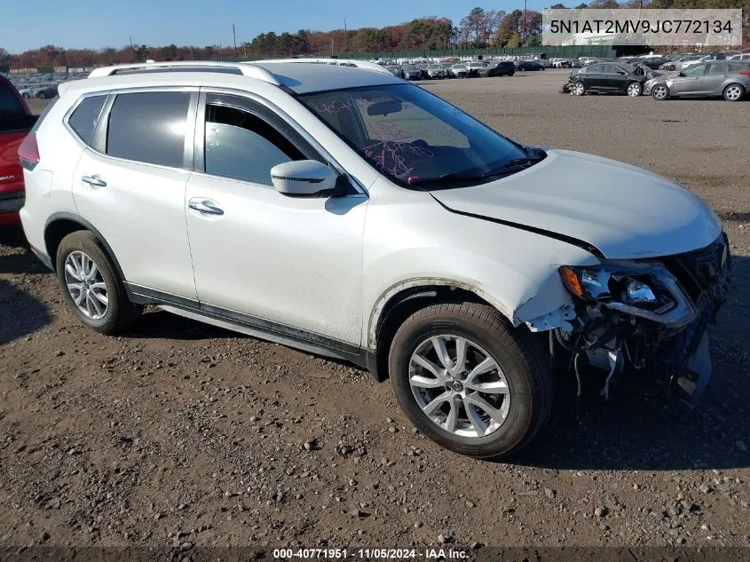 2018 Nissan Rogue Sv VIN: 5N1AT2MV9JC772134 Lot: 40771951