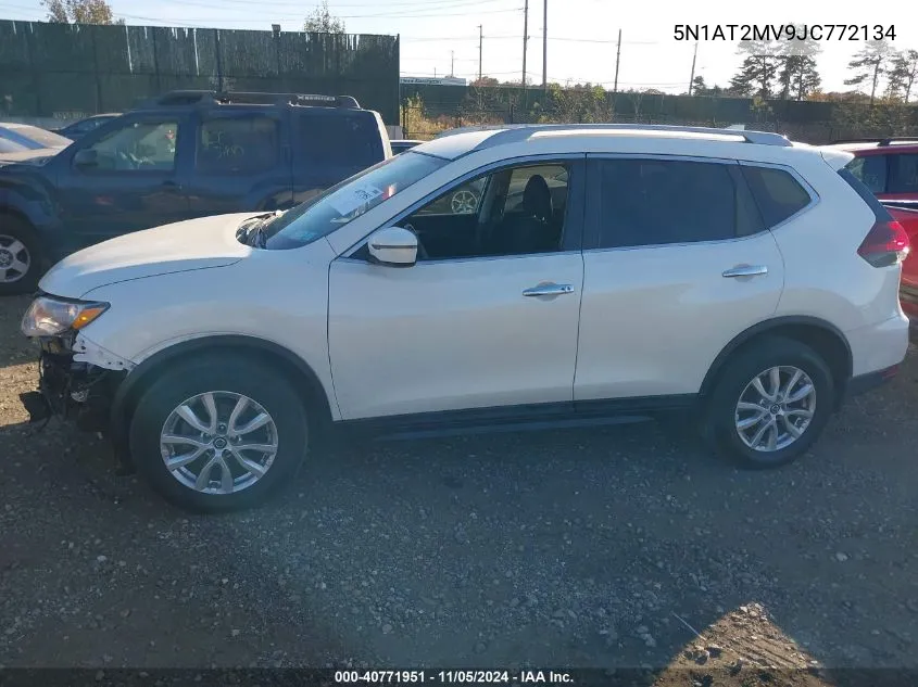 2018 Nissan Rogue Sv VIN: 5N1AT2MV9JC772134 Lot: 40771951