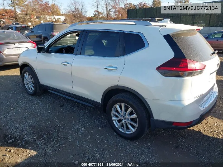 2018 Nissan Rogue Sv VIN: 5N1AT2MV9JC772134 Lot: 40771951