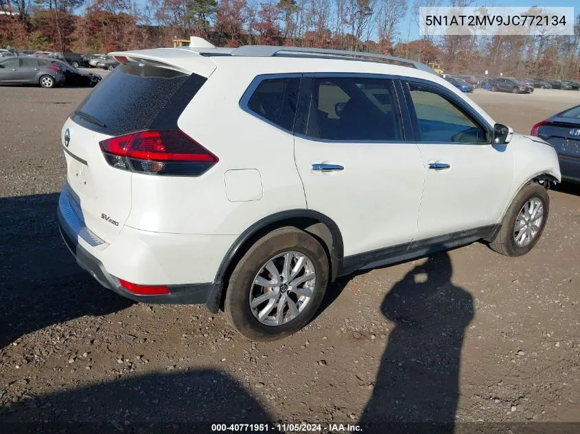 2018 Nissan Rogue Sv VIN: 5N1AT2MV9JC772134 Lot: 40771951