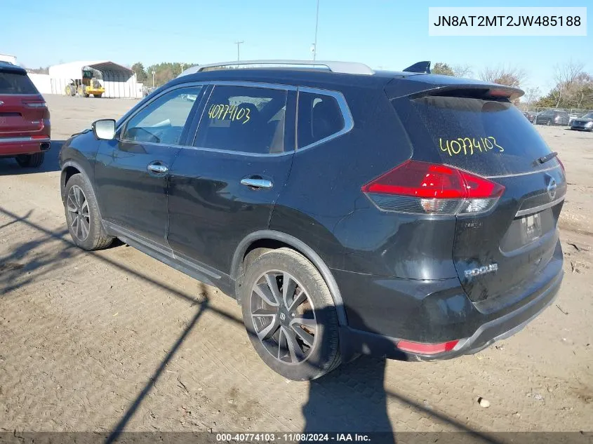 2018 Nissan Rogue Sl VIN: JN8AT2MT2JW485188 Lot: 40774103